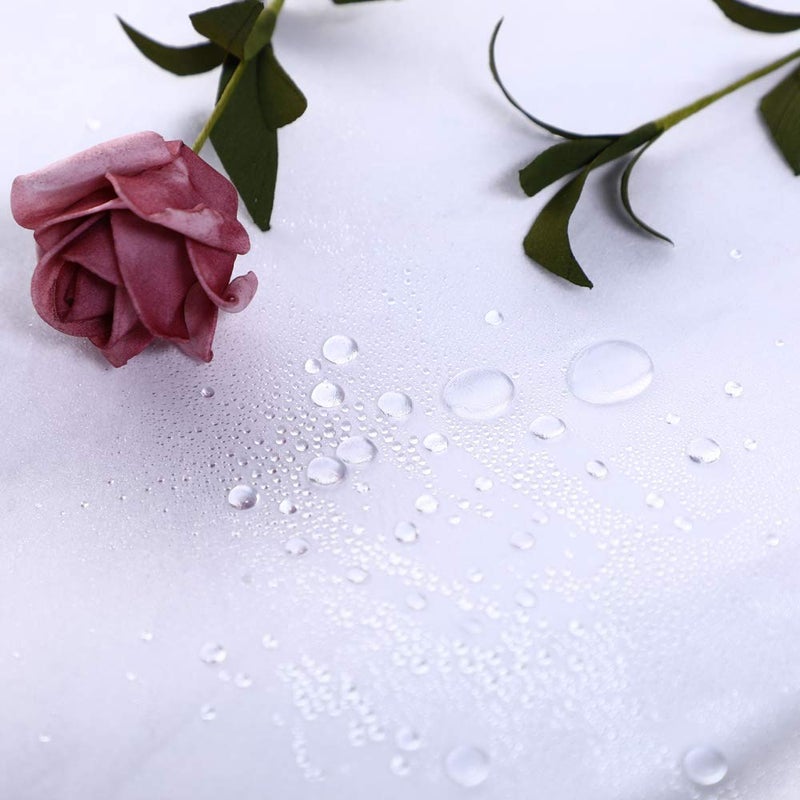 WellColor Frosted Shower Curtain Liner 76 Inches Long  EVA Translucent Extra Long Shower Liner with 3 Strong Weighted Magnets  Heavy Duty  72 x 76 Inch - Image 3